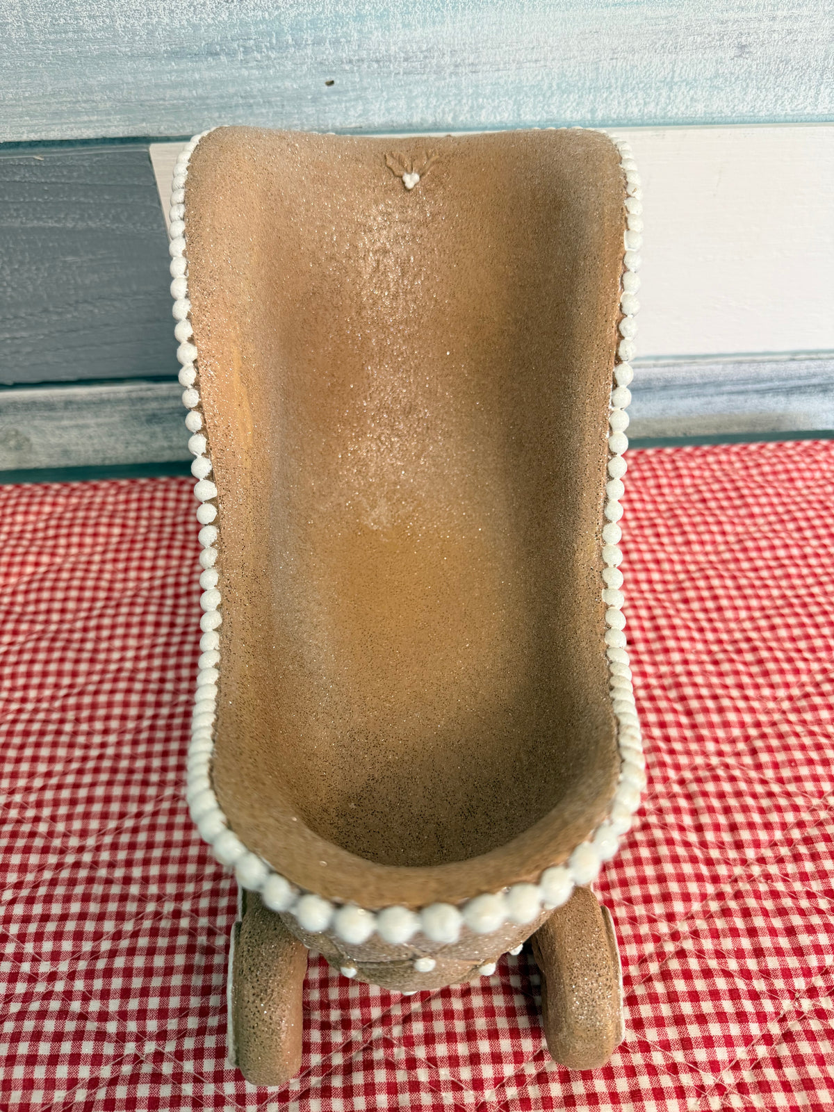 RAZ Imports 8" Gingerbread Pearl Sleigh