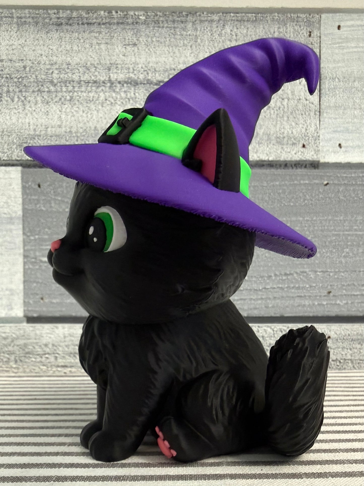 The Little Spellcasters Witch Kitty 3D Printed Decor