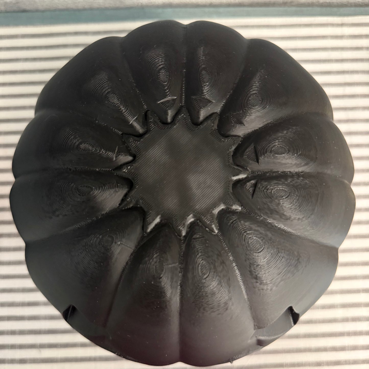 Jinxie the Black Cat Jack O Lantern | 3D Printed Halloween Decor | Floral Centerpiece Base or Standalone Spooky Pumpkin