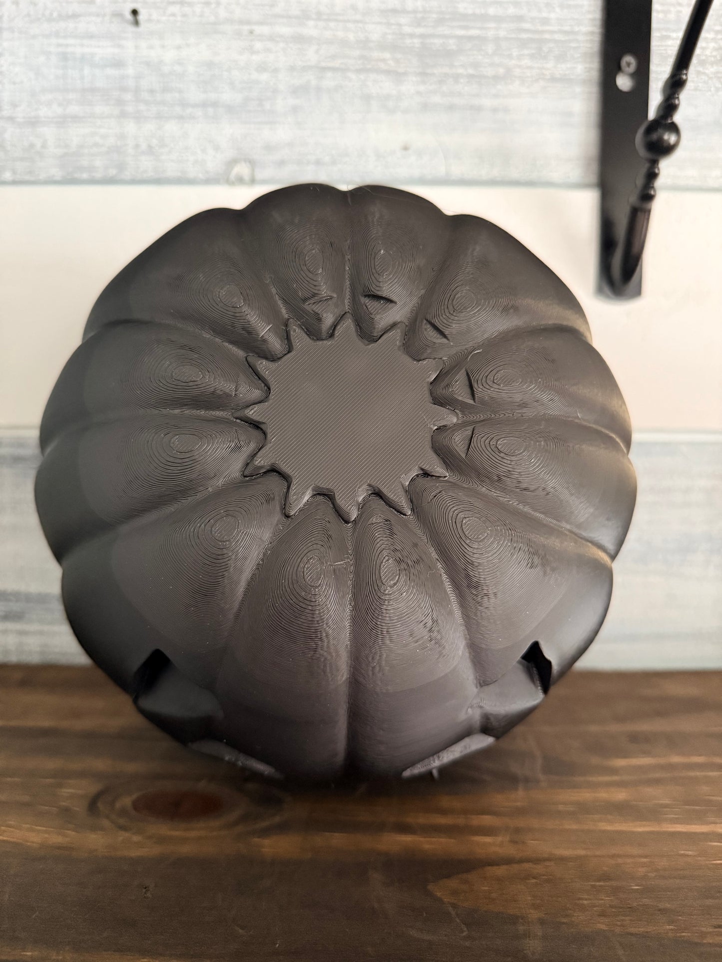 Jinxie the Black Cat Jack O Lantern | 3D Printed Halloween Decor | Floral Centerpiece Base or Standalone Spooky Pumpkin