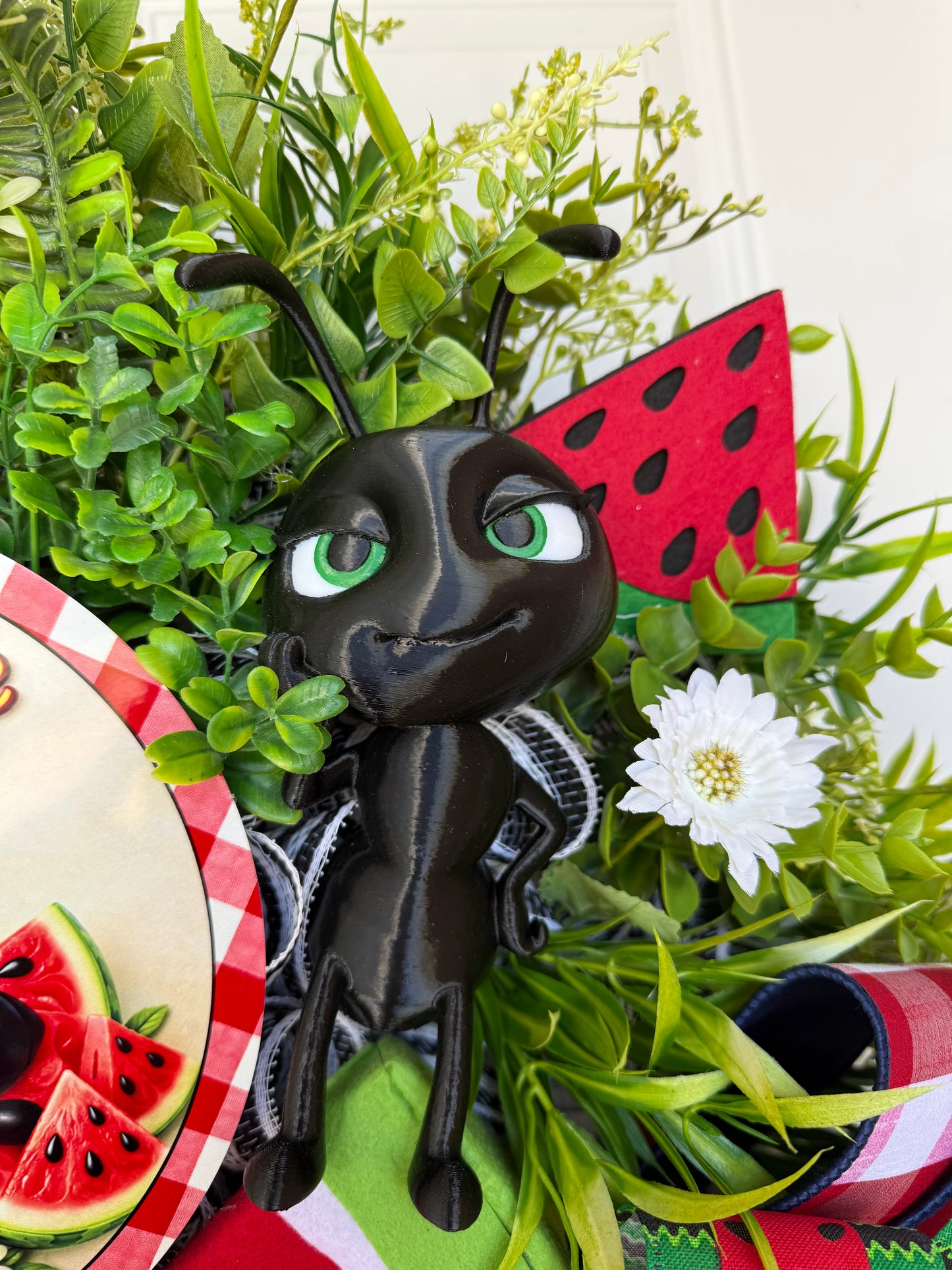 Sweet Summertime Watermelon Ant Wreath Door Decor