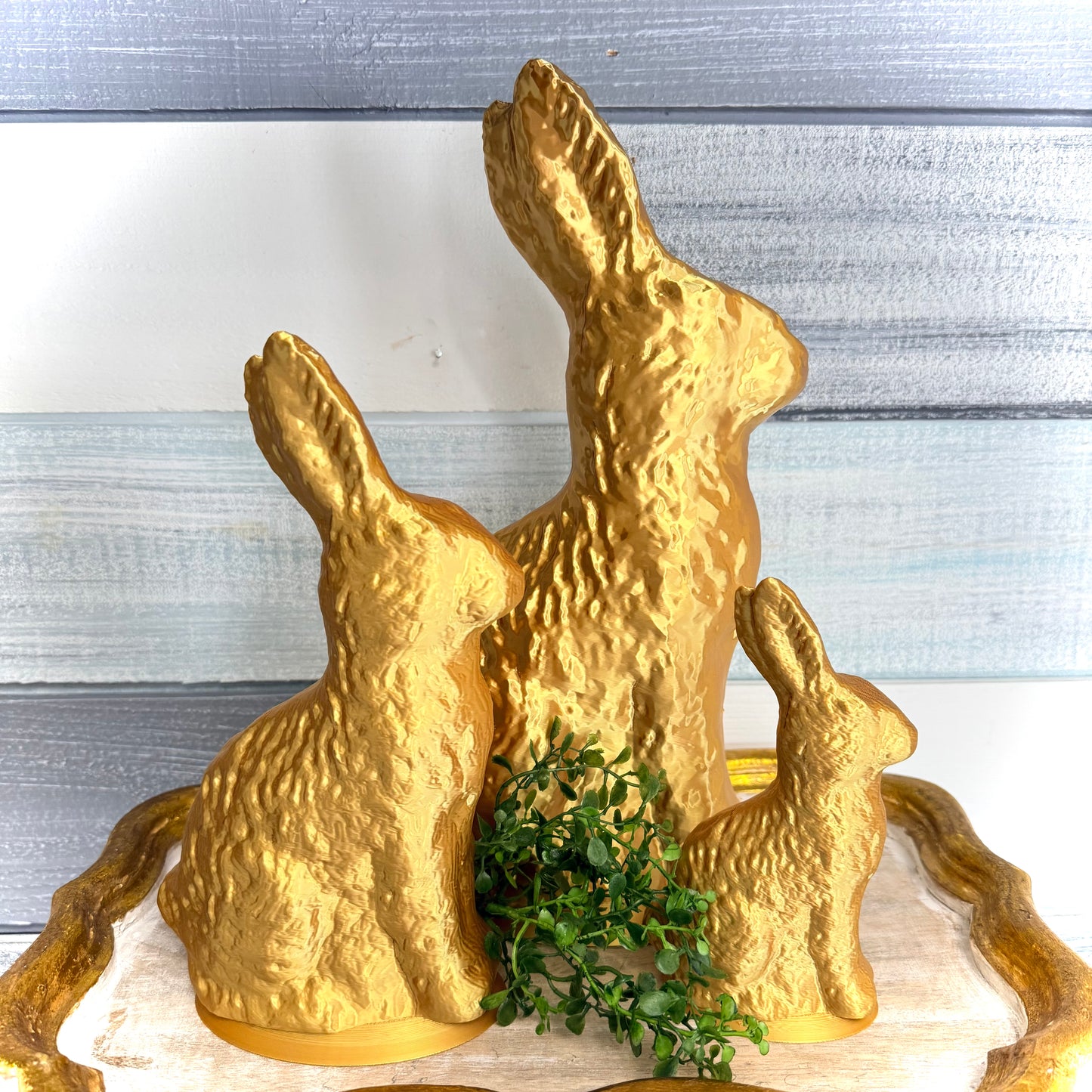 🚨 PRE-ORDER: The Golden Confection Collection ✨ Metallic 3D Printed Bunnies