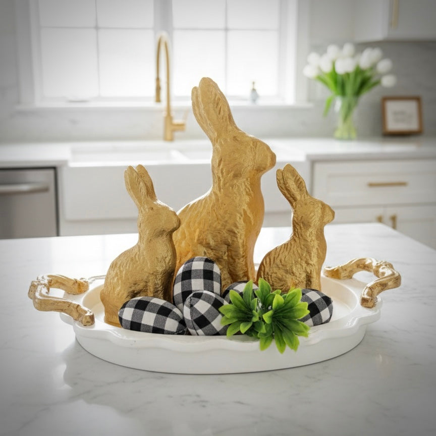 🚨 PRE-ORDER: The Golden Confection Collection ✨ Metallic 3D Printed Bunnies