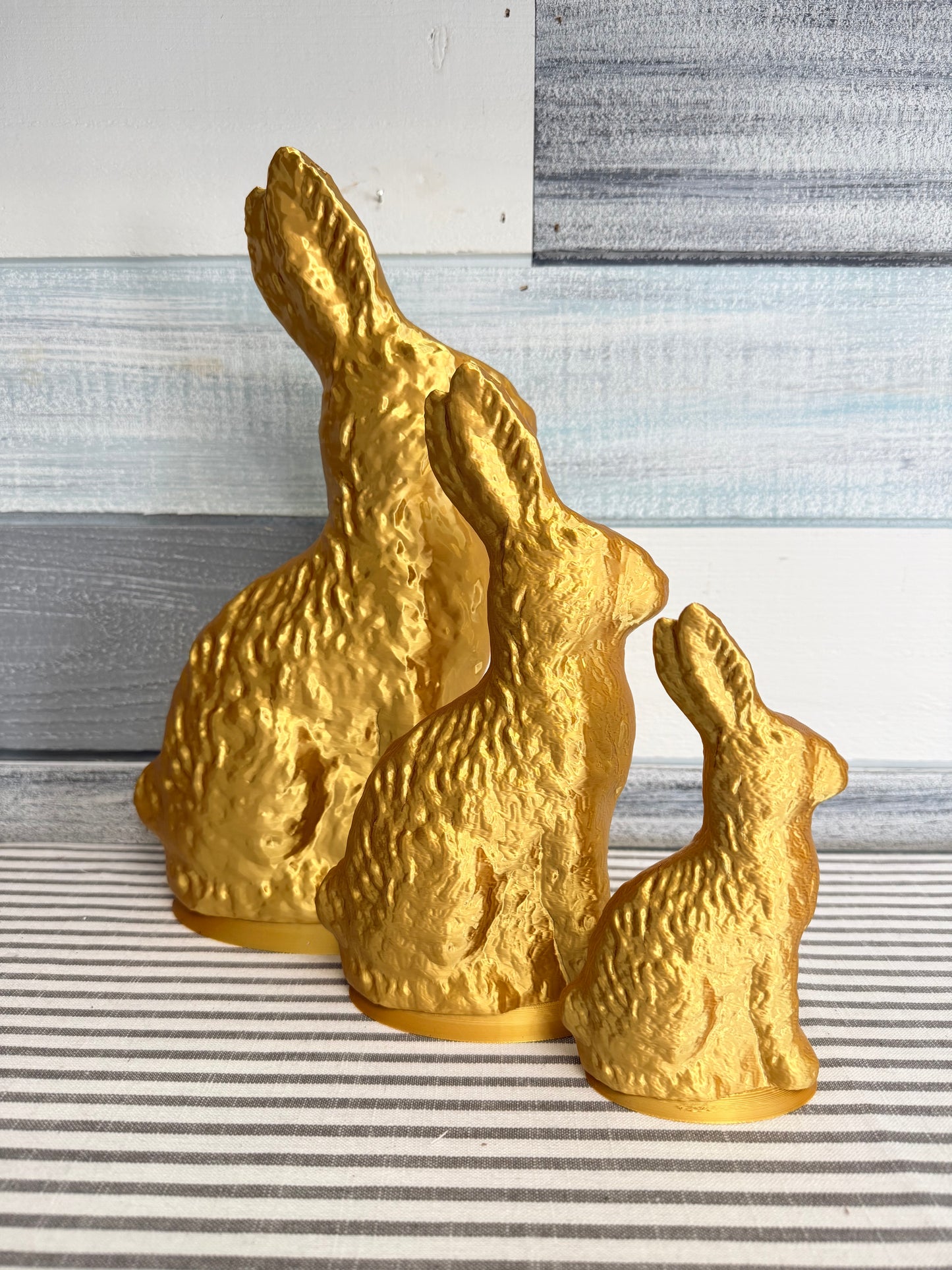 🚨 PRE-ORDER: The Golden Confection Collection ✨ Metallic 3D Printed Bunnies