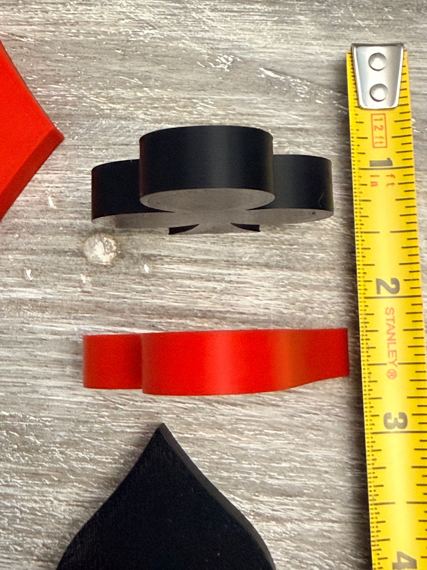 3D Printed Card Suit Accents – Set of 4