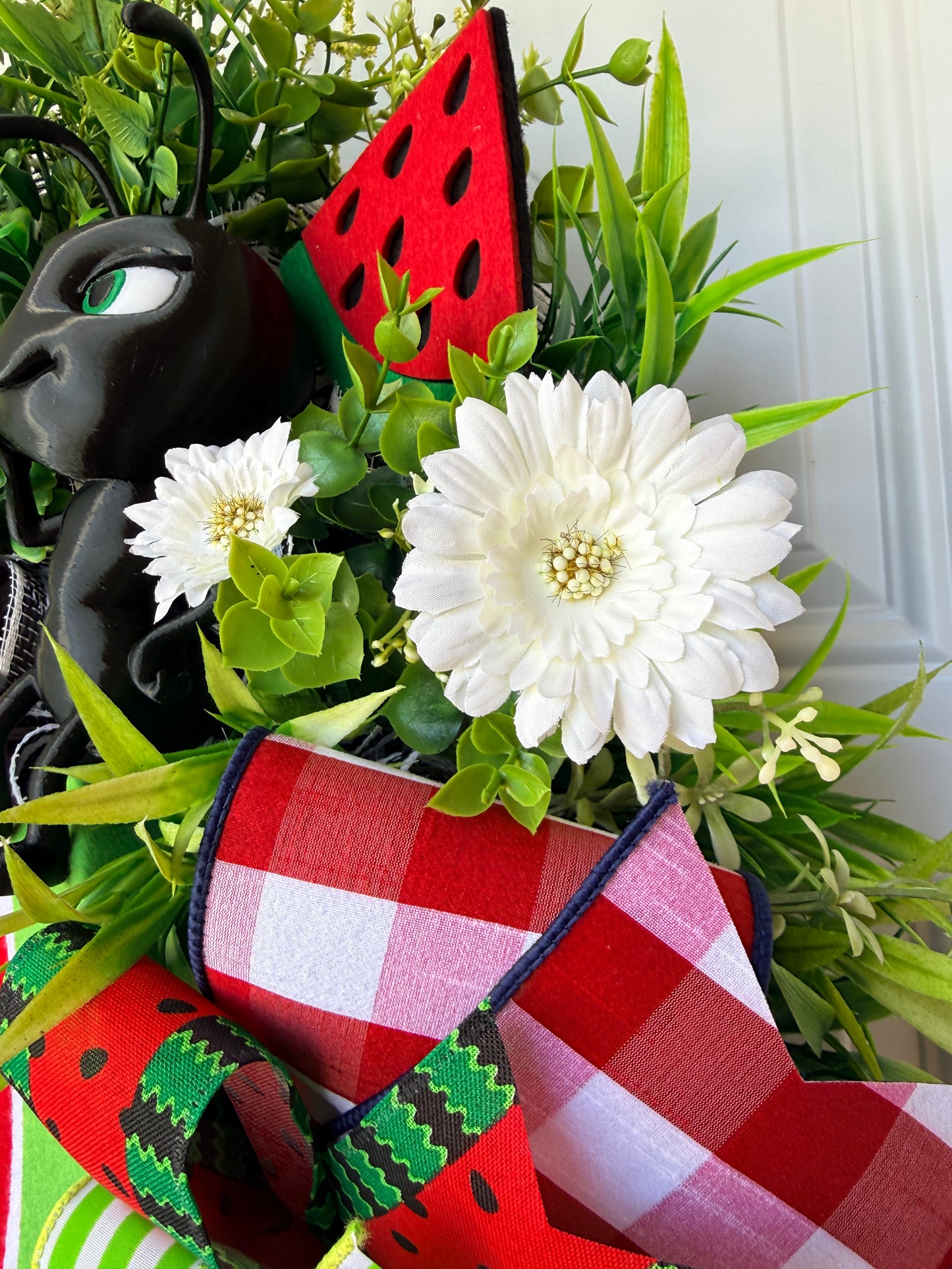Sweet Summertime Watermelon Ant Wreath Door Decor