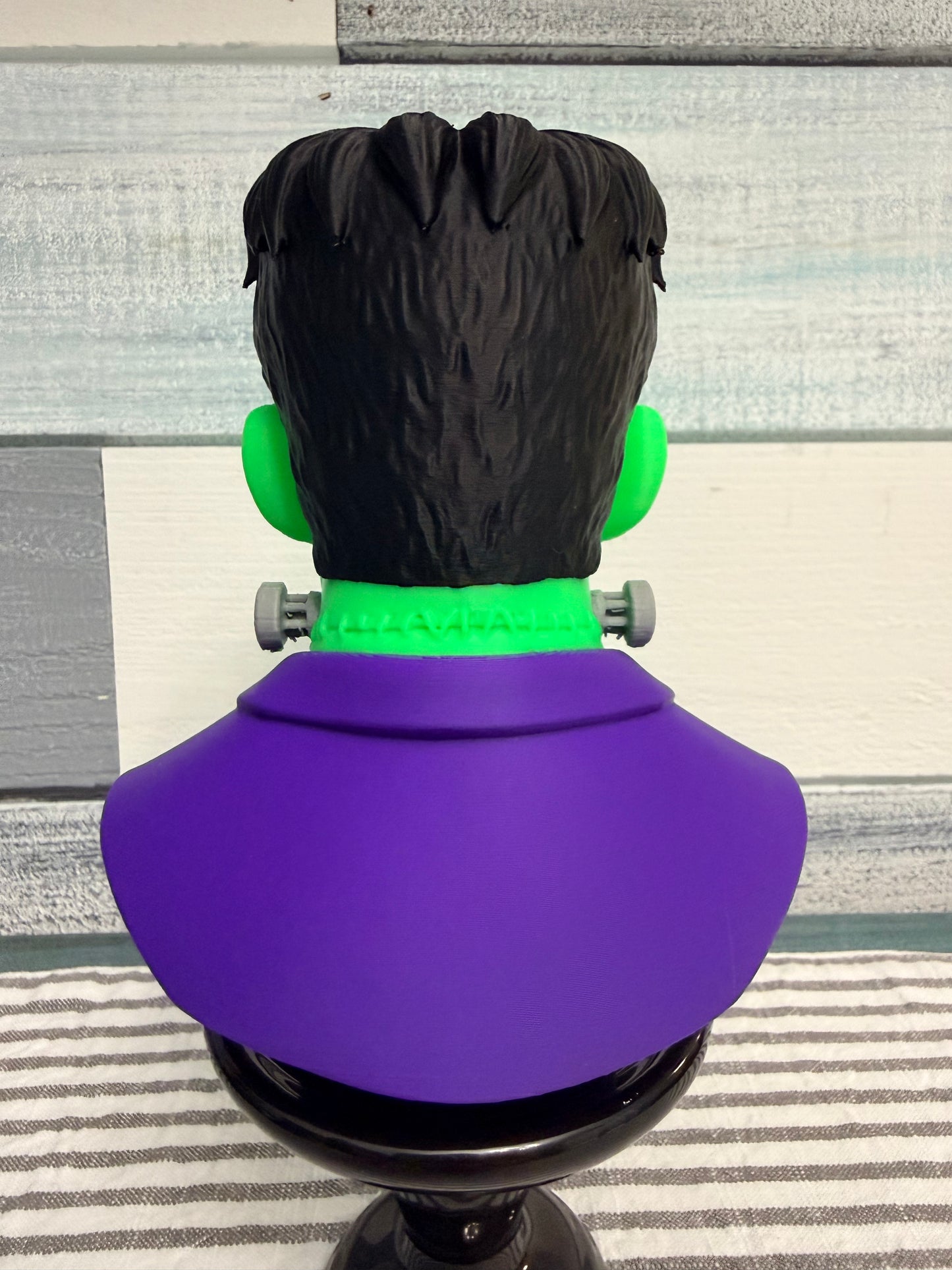 Frankie 3D-Printed Halloween Bust | Tiered Tray & Arrangement Accent