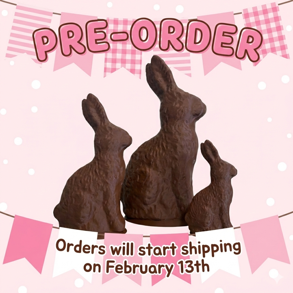 [PRE-ORDER] The "Almost Edible" Faux Chocolate Bunny Collection (3D Printed)