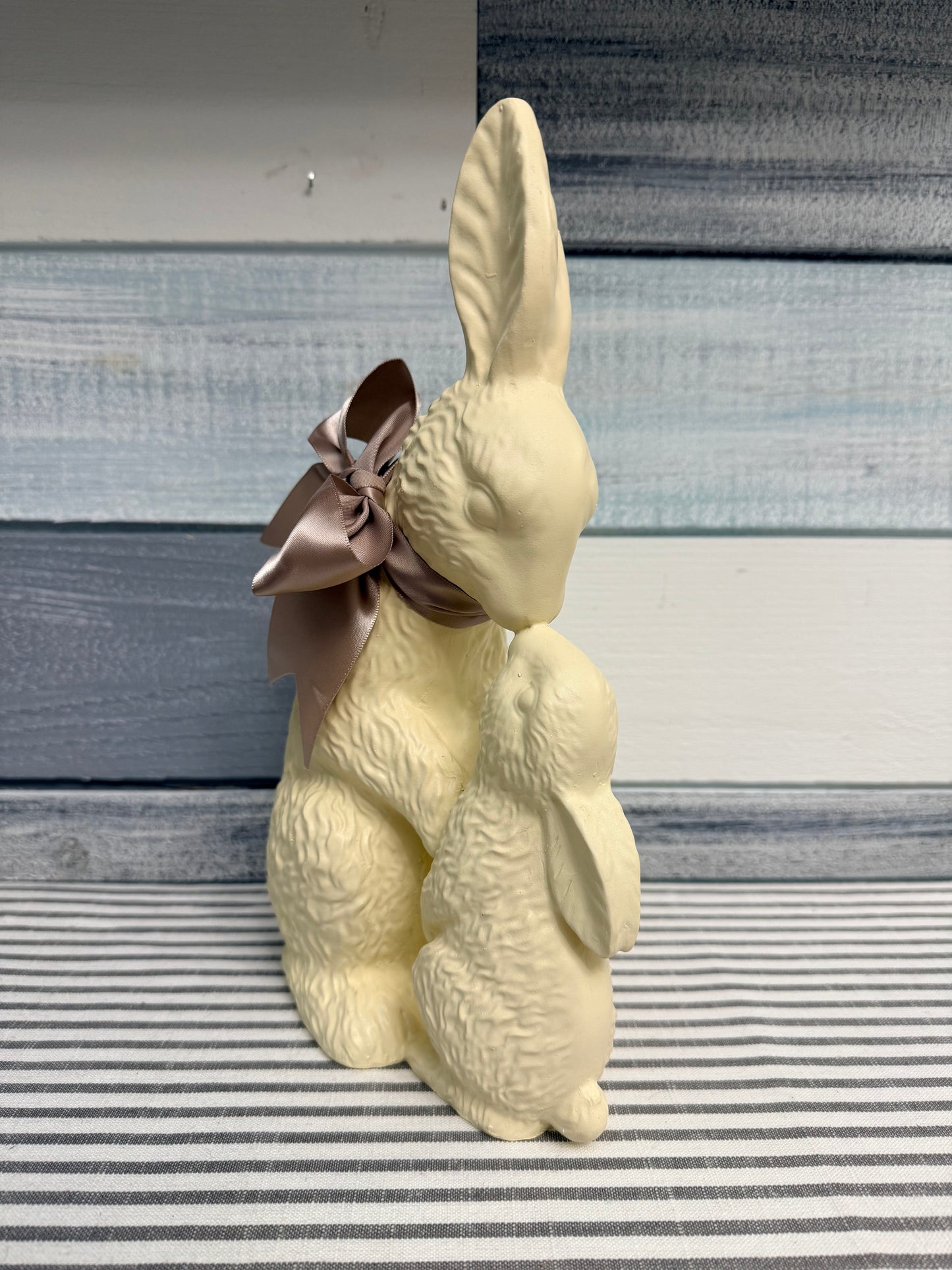 11" Regency Resin "Mommy & Me" Chocolate Bunny | Milk or White Chocolate Style