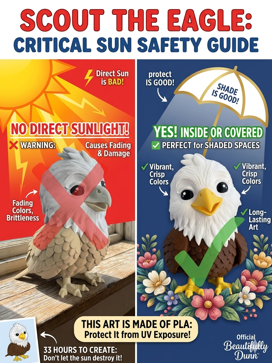 Whimsical 3D Scout the Eagle -(PRE-ORDER)