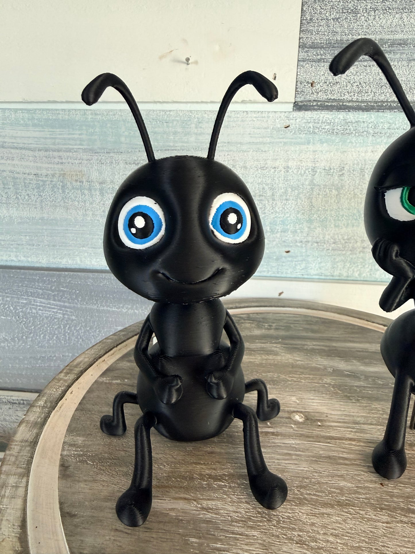 Angelica & Antony: Whimsical 3D Printed Ant Set – 6” Figurine
