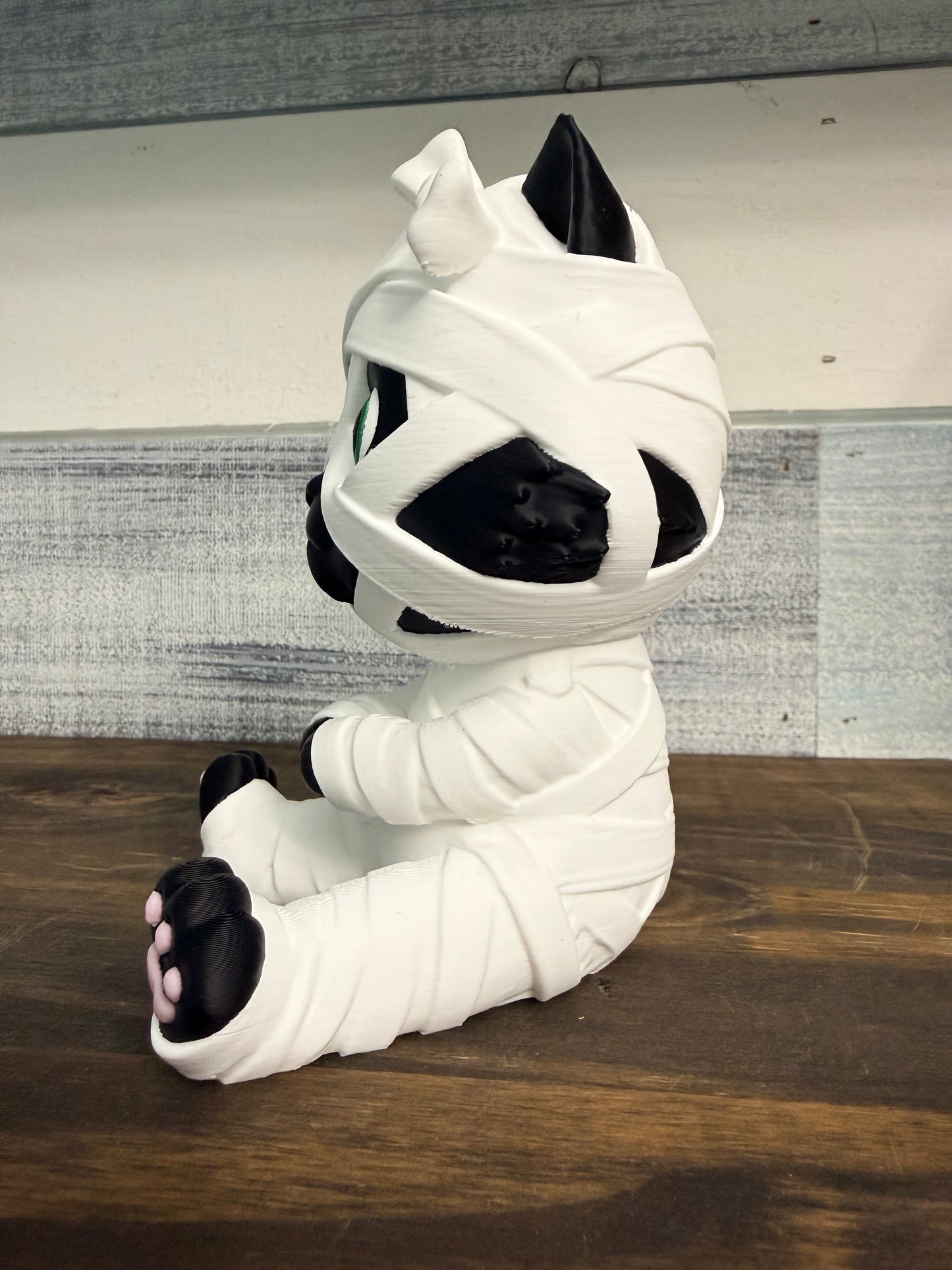 Moonbeam the Mummy Kitty - Beautifully Dunn Exclusive 3D Printed Halloween Decor