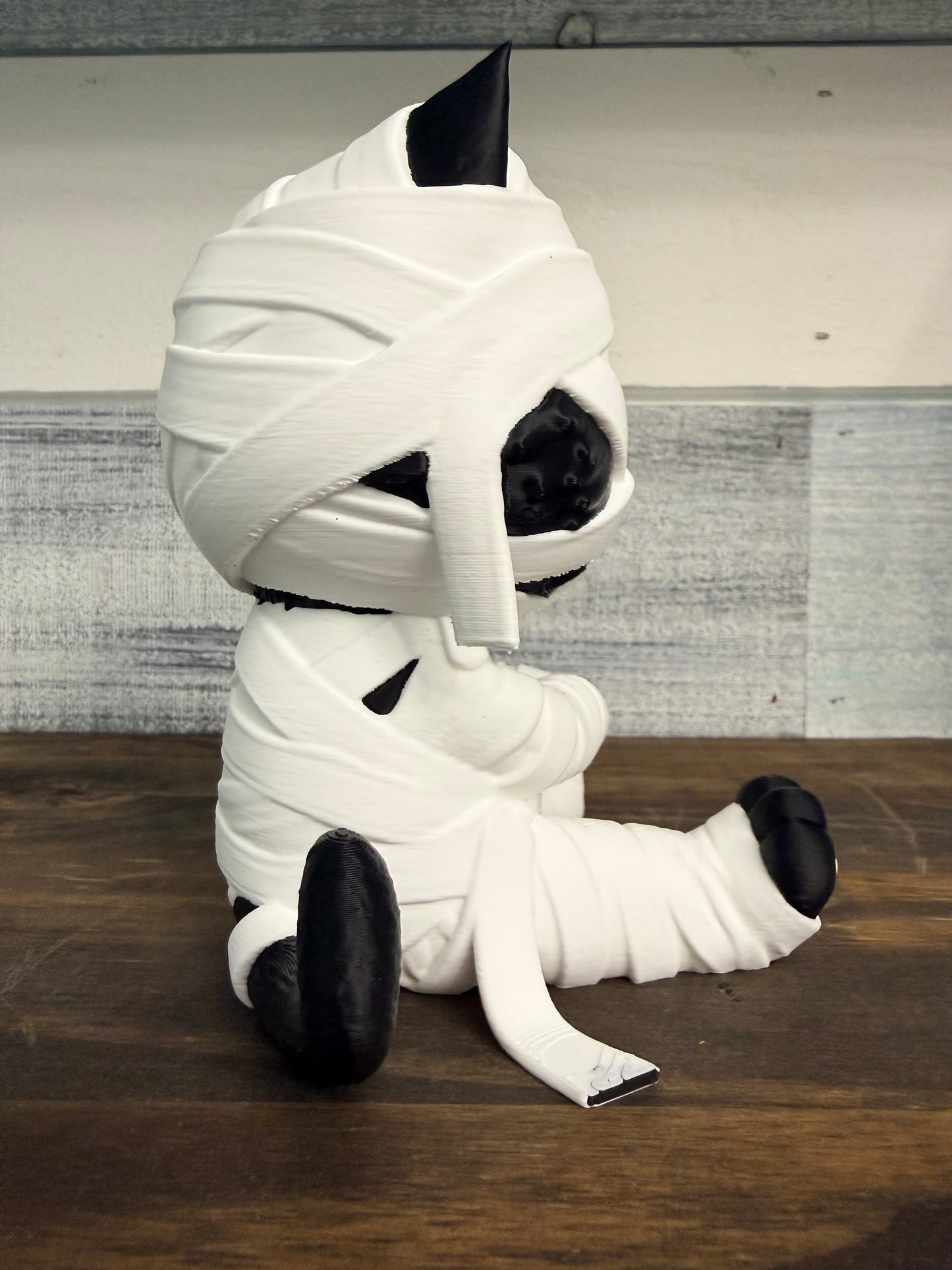Moonbeam the Mummy Kitty - Beautifully Dunn Exclusive 3D Printed Halloween Decor