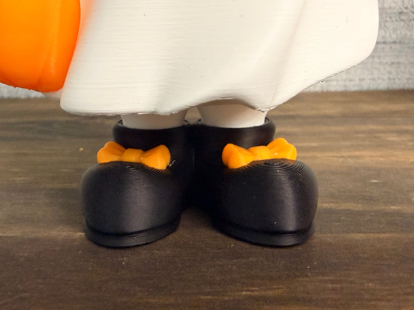 3D Printed Halloween Ghost Decor -  6" Collectible Ghost with Bow & Pumpkin