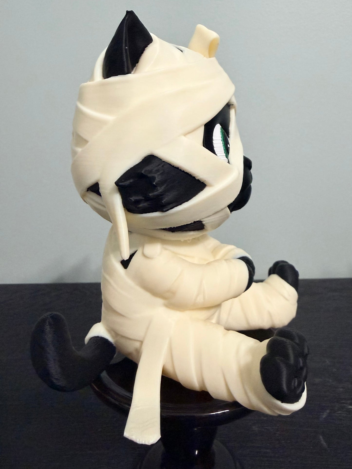 Moonbeam the Mummy Kitty - Beautifully Dunn Exclusive 3D Printed Halloween Decor