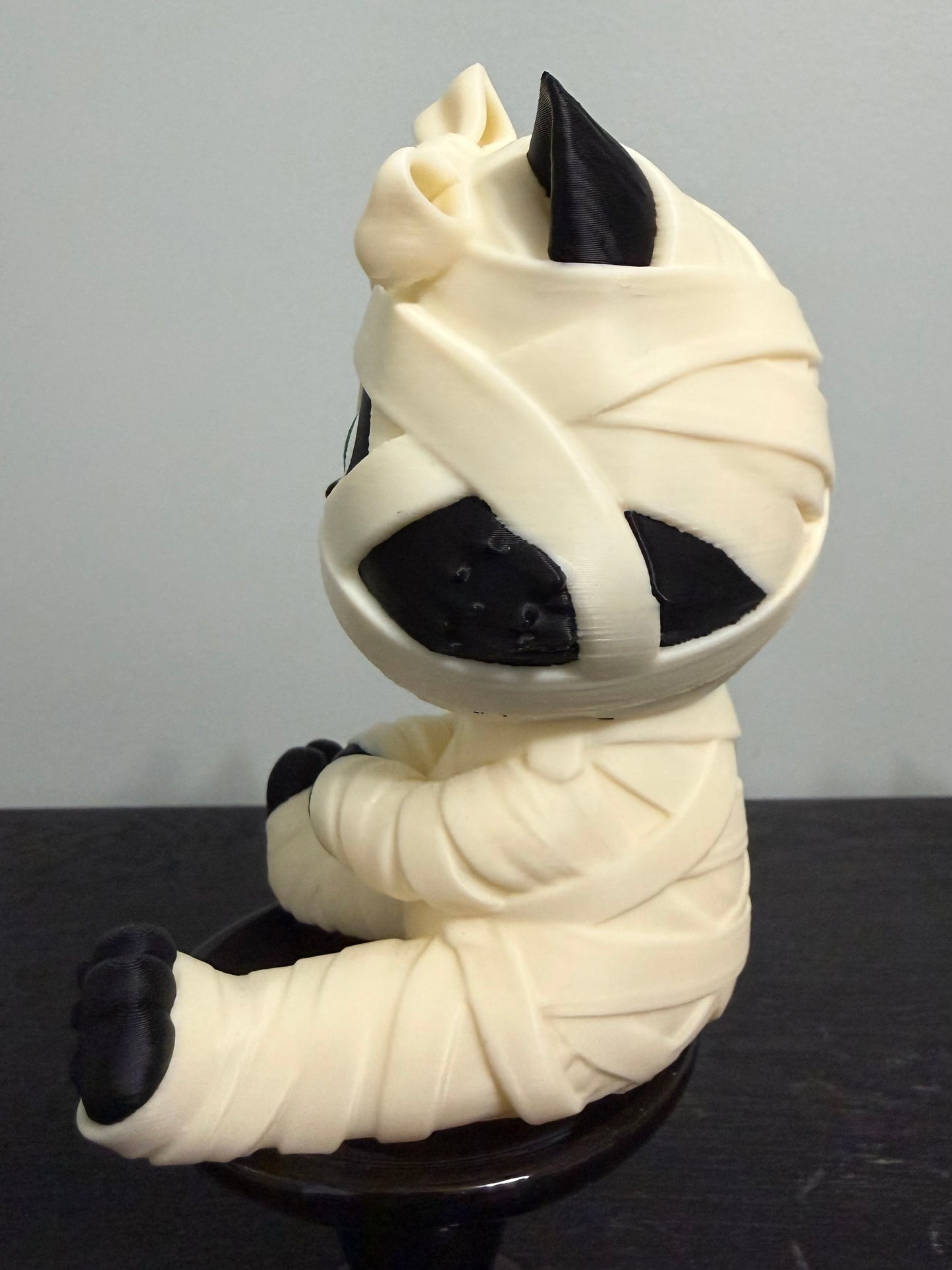 Moonbeam the Mummy Kitty - Beautifully Dunn Exclusive 3D Printed Halloween Decor