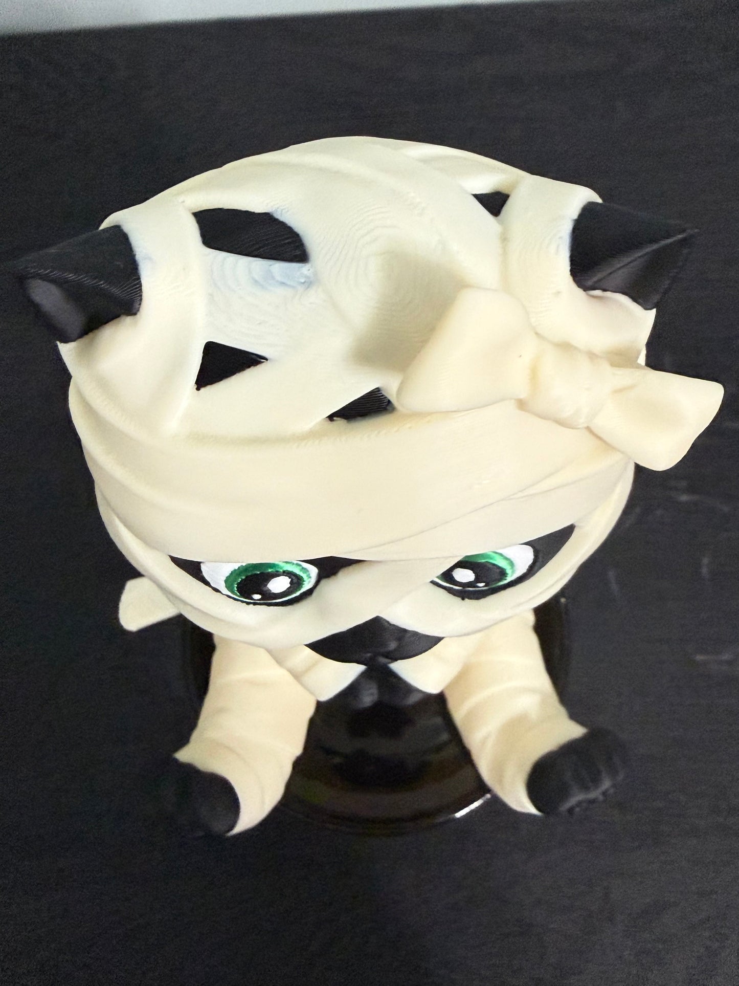 Moonbeam the Mummy Kitty - Beautifully Dunn Exclusive 3D Printed Halloween Decor