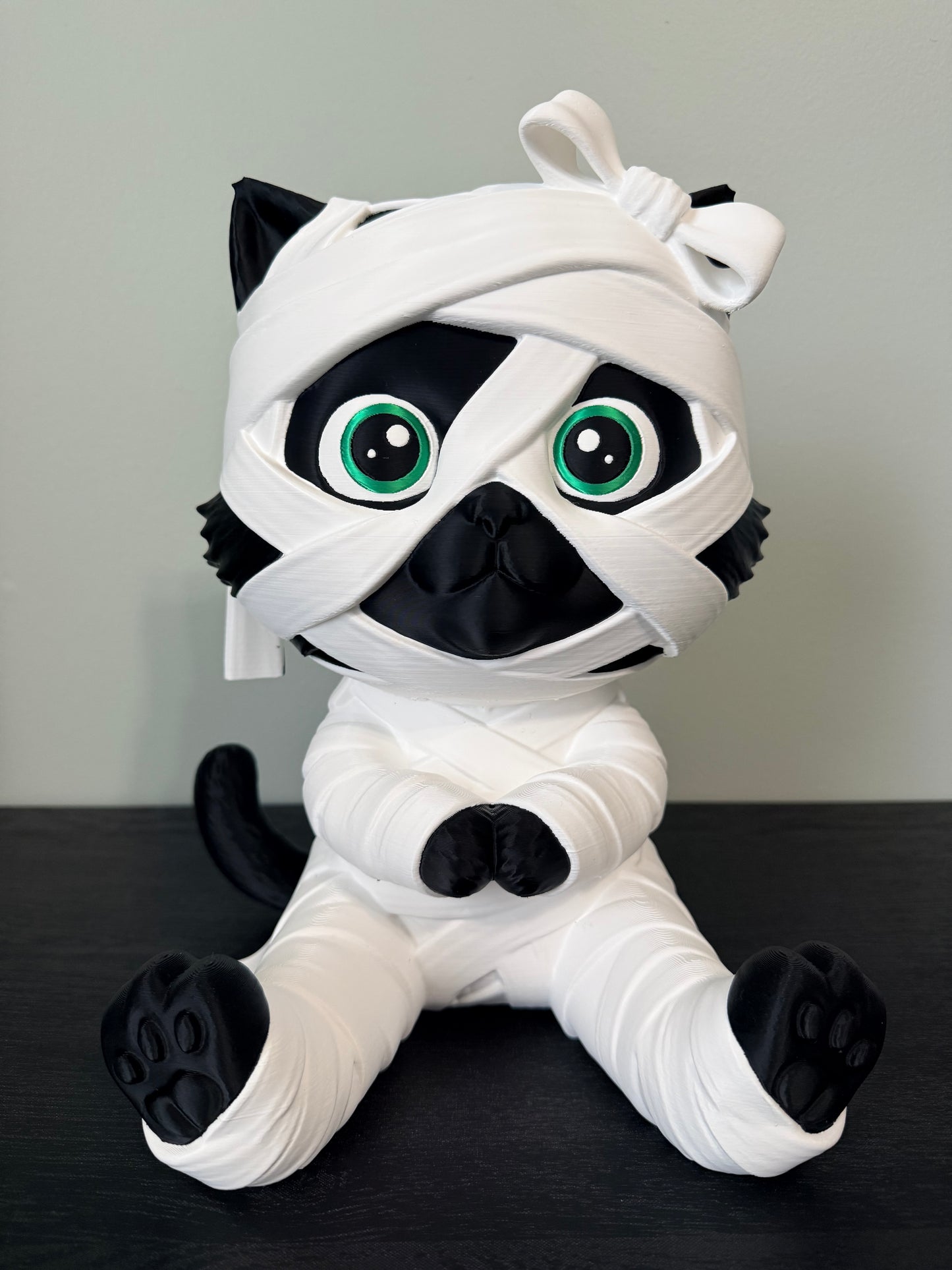 Mitzi the Mummy Kitty - 12" Limited Edition Exclusive Falloween 3D Printed Decor