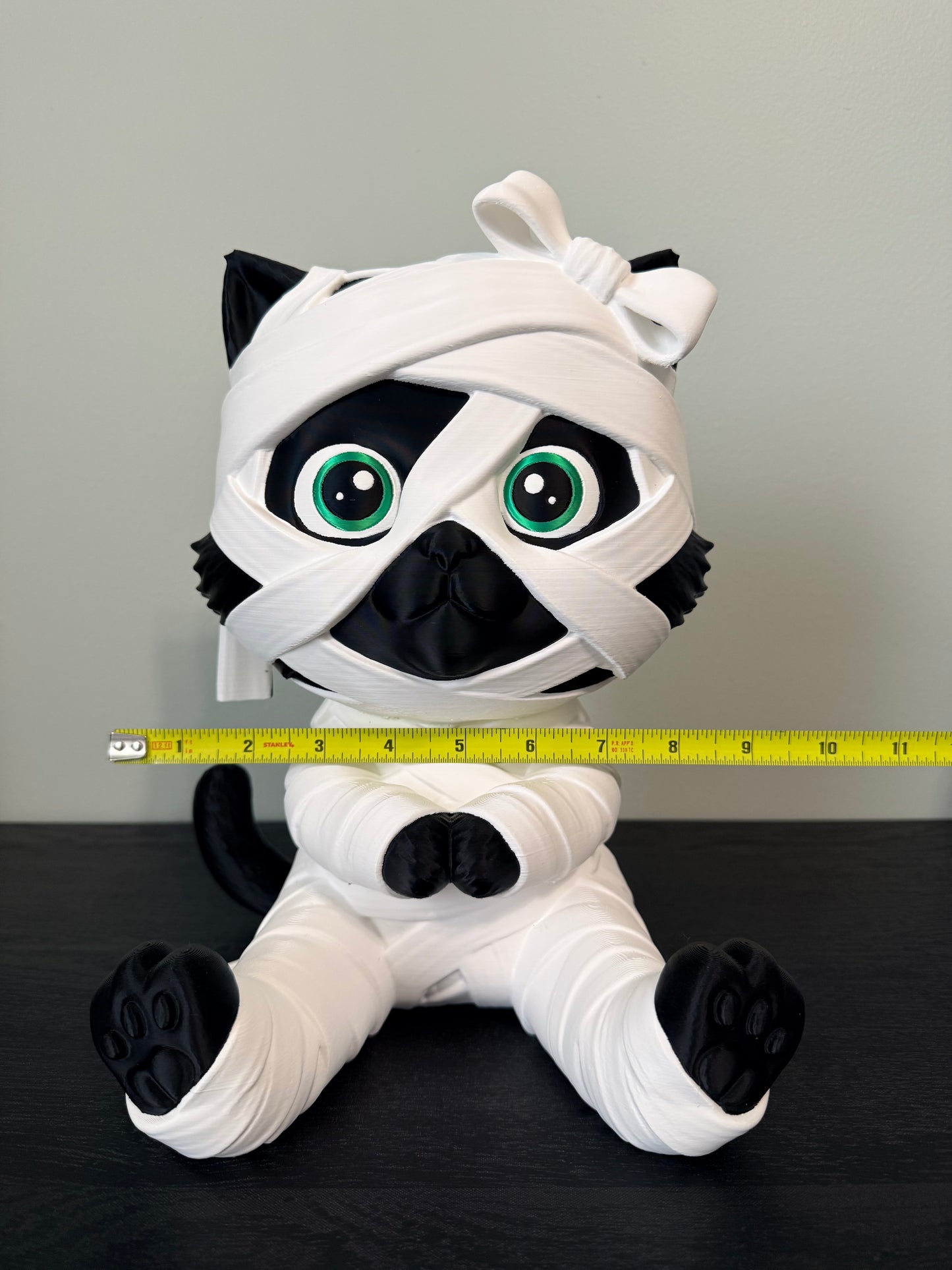 Mitzi the Mummy Kitty - 12" Limited Edition Exclusive Falloween 3D Printed Decor