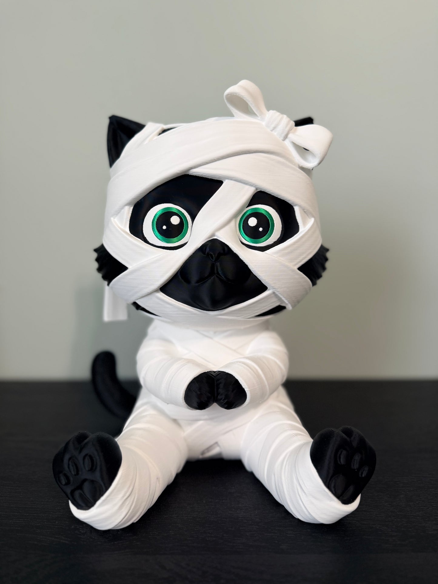 Mitzi the Mummy Kitty - 12" Limited Edition Exclusive Falloween 3D Printed Decor