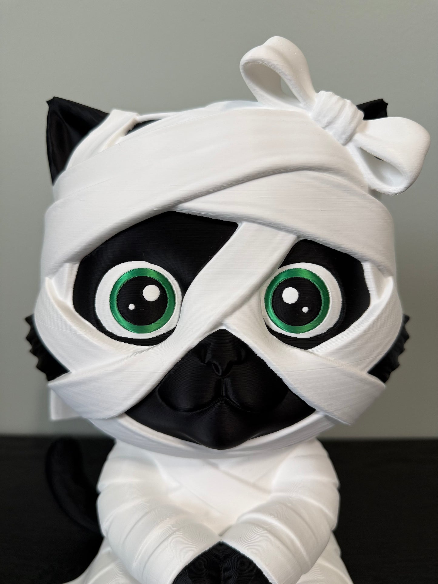 Mitzi the Mummy Kitty - 12" Limited Edition Exclusive Falloween 3D Printed Decor