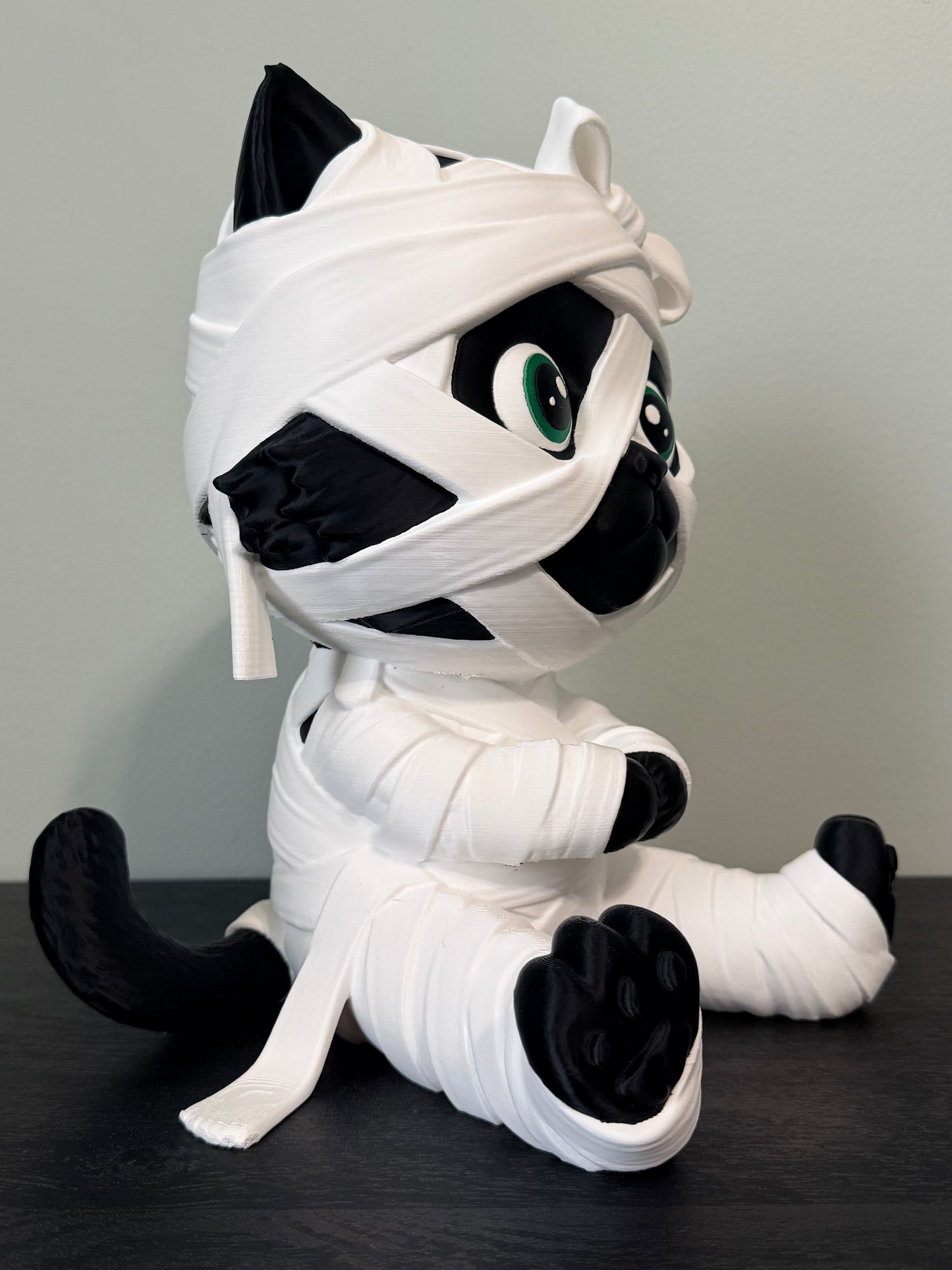 Mitzi the Mummy Kitty - 12" Limited Edition Exclusive Falloween 3D Printed Decor