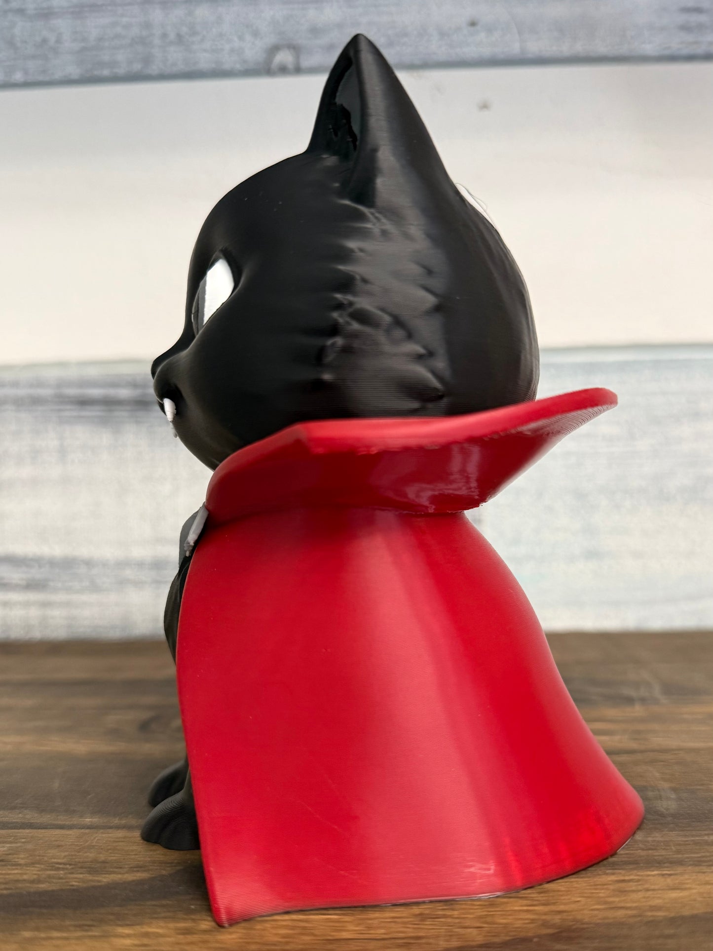 Count Whiskula the Vampire Cat – 3D Printed Halloween Decor