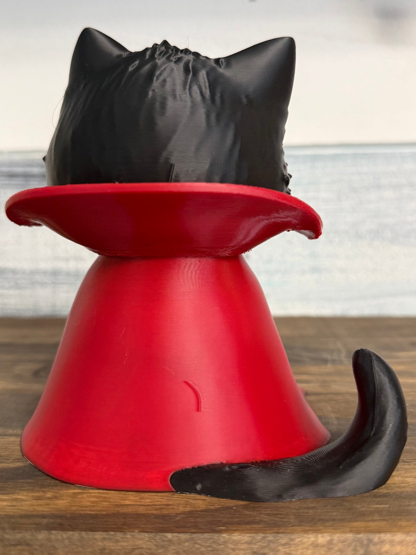 Count Whiskula the Vampire Cat – 3D Printed Halloween Decor