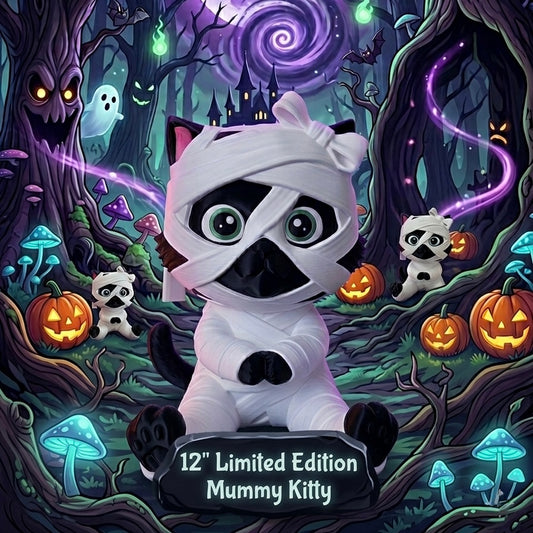 Mitzi the Mummy Kitty - 12" Limited Edition Exclusive Falloween 3D Printed Decor