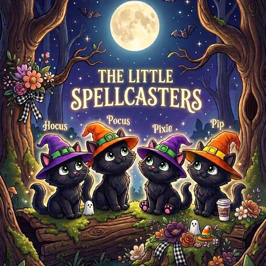 The Little Spellcasters Witch Kitty 3D Printed Decor