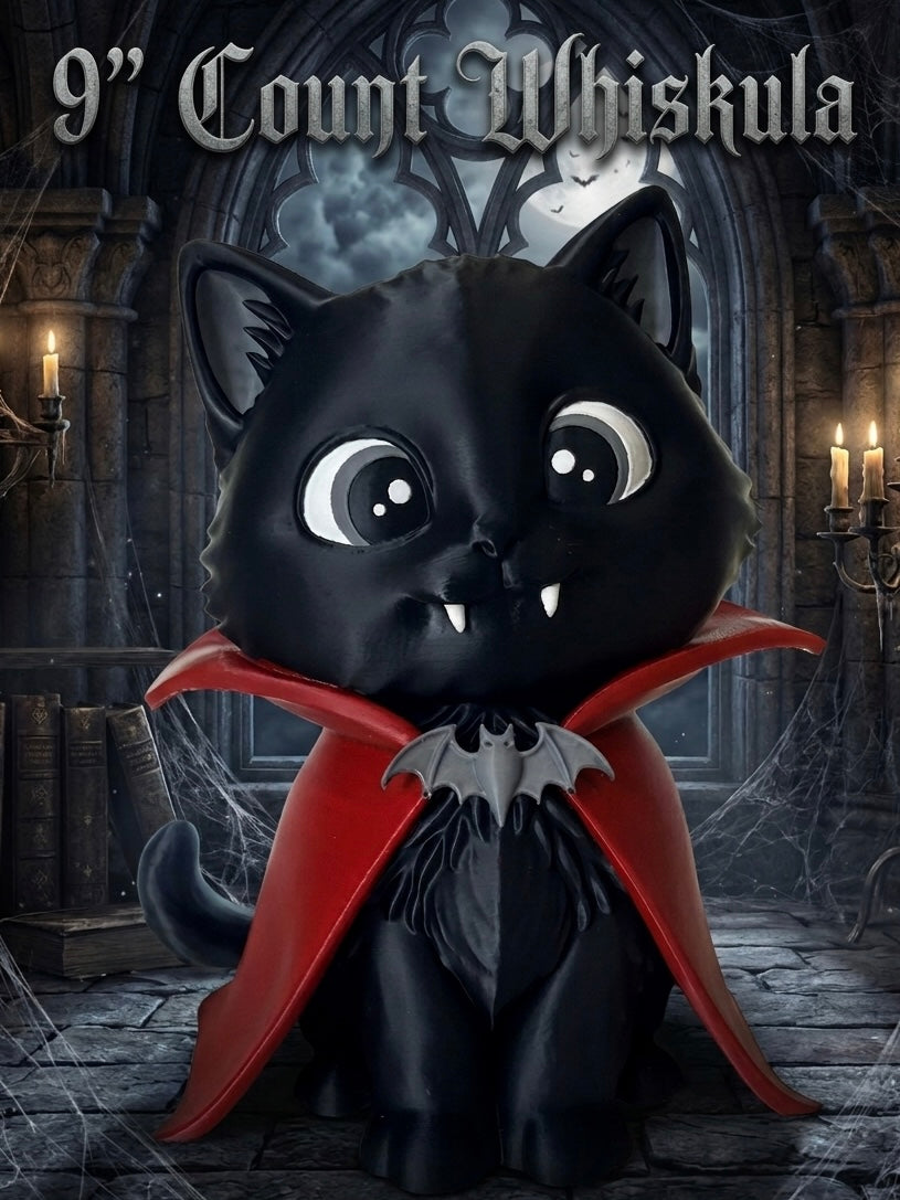 9” Count Whiskula Vampire Kitty