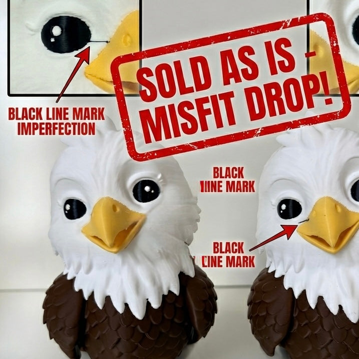 6” Misfit Eagles- SOLD AS IS