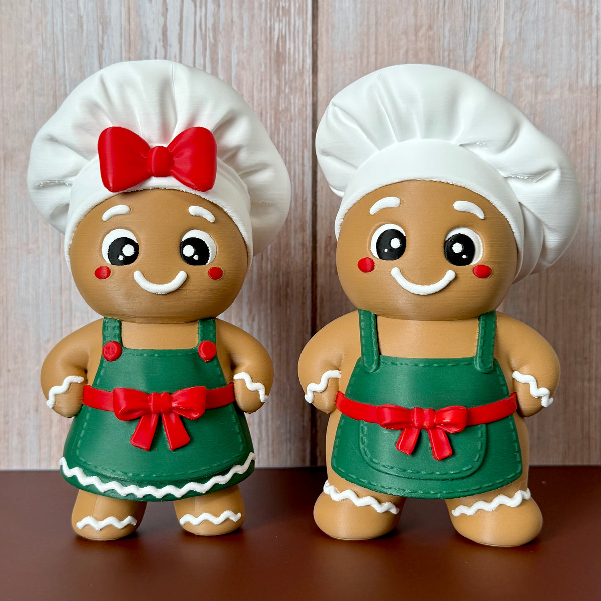 8" Gingerbread Baker Duo Bundle (Boy & Girl Set)