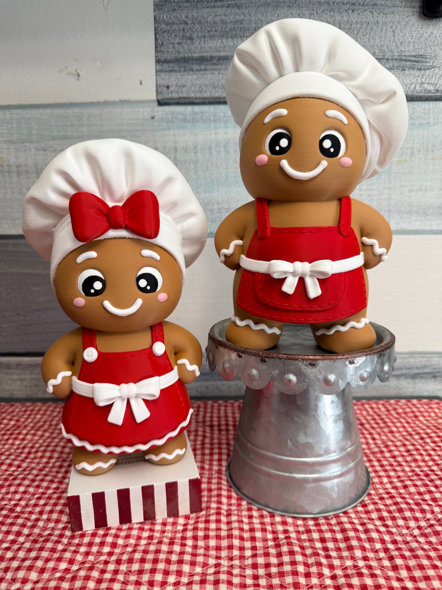 8" Gingerbread Baker Duo Bundle (Boy & Girl Set)