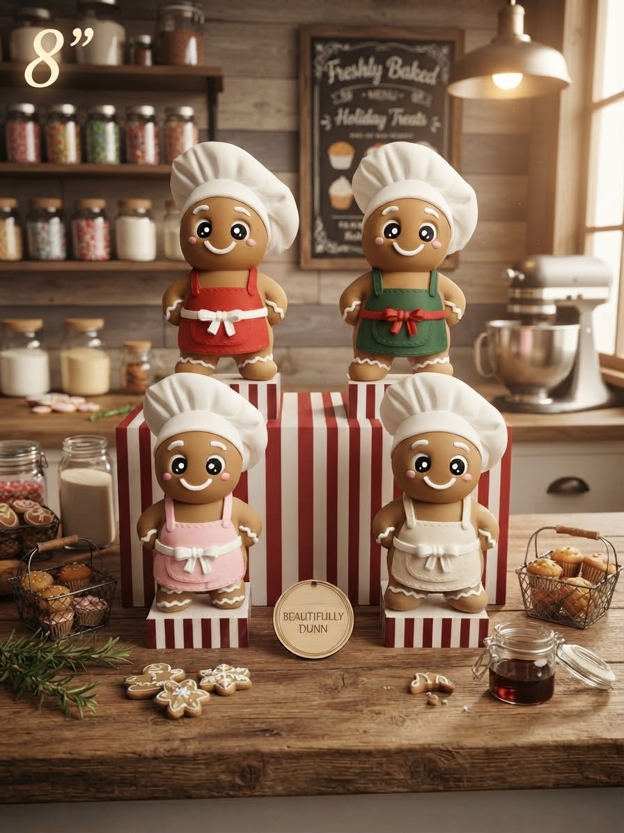 8” Gingerbread Boy Baker